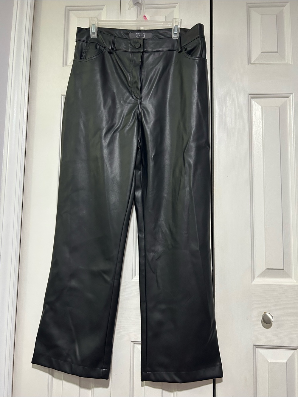 Black Faux Leather Pants